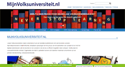Desktop Screenshot of mijnvolksuniversiteit.nl
