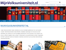 Tablet Screenshot of mijnvolksuniversiteit.nl